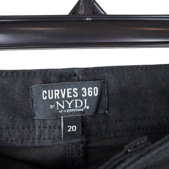 NYDJ Curves 360‎ Slim Straight Ankle Jeans Black Size 20 - Picture 4 of 9